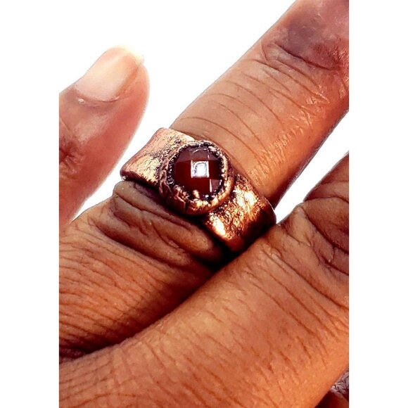 Red Onyx Ring - Picture 11 of 12
